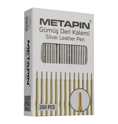 Metapin Gümüş  Deri Kalemi