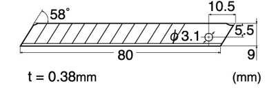 NT Cutter BA-50P Dar Yedek Bıçak